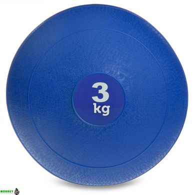Мяч медицинский слэмбол для кроссфита Record SLAM BALL FI-5165-3 3кг синий