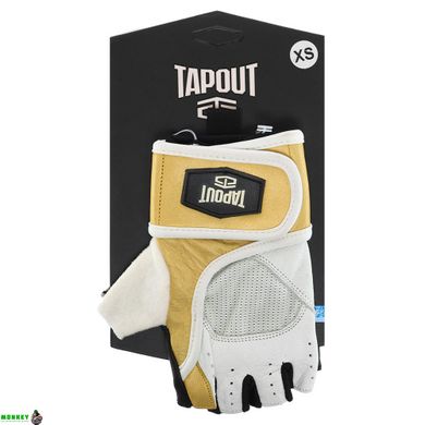 Рукавички для важкої атлетики TAPOUT SB168513 XS-M білий-жовтий