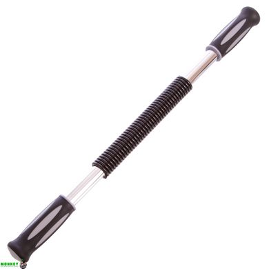 Еспандер силовий прут Power Twister PRO-SUPRA FI-530TR-65 (метал, ручка пластик, гума, l-65см, d-5,5мм, чорний-синій)