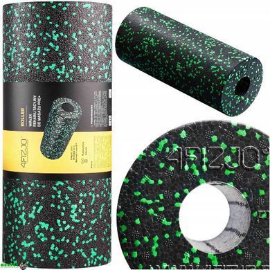 Масажний ролик 4FIZJO EPP PRO+ 33 x 14 см (валик, роллер) гладкий Black/Green (P-5907222931424)