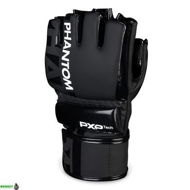 Рукавиці для ММА Phantom APEX Hybrid Black L/XL (капа в подарунок)