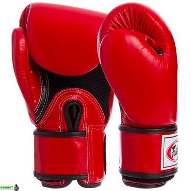 Рукавички боксерські шкіряні FAIRTEX BGV1 Червоний 18 унції