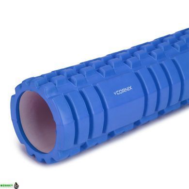 Масажний ролик Cornix EVA 45 x 14 см (валик, роллер) XR-0039 Blue