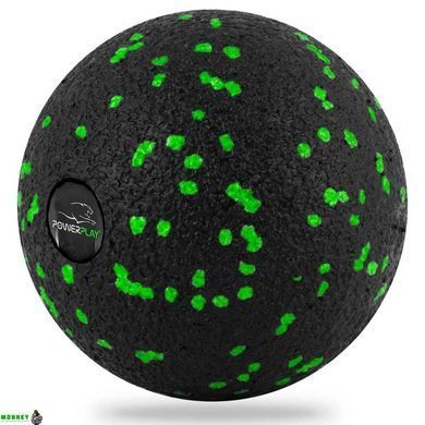 Масажний м'яч PowerPlay PP-4350 Epp Massage Ball (d8) Чорно/Зелений