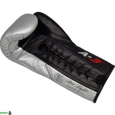 Рукавички боксерські RDX Leather Pro A3 Silver 10 ун.