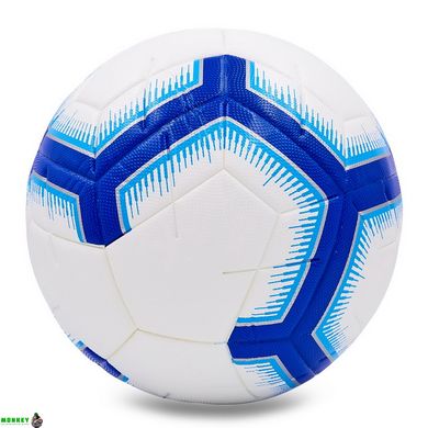 М'яч для футзалу PREMIE LEAGUE 2018-2019 FB-7273 №4 PVC клеєний білий-синій