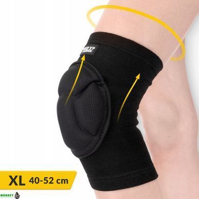 Наколінники спортивні 4FIZJO м'які Size XL Black (P-5905973400534)