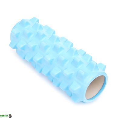 Массажный ролик Cornix EVA 33 x 14 см (валик, роллер) XR-0324 Sky Blue