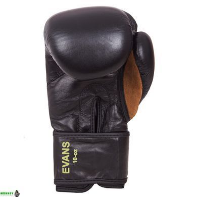 Рукавички боксерські Benlee EVANS 10oz / шкіра / чорні