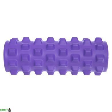 Роллер для йоги и пилатеса (мфр ролл) SP-Sport Grid Rumble Roller FI-5394 Черный 33см