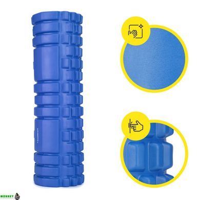 Масажний ролик Cornix EVA 45 x 14 см (валик, роллер) XR-0039 Blue