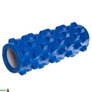 Роллер для йоги и пилатеса (мфр ролл) SP-Sport Grid Rumble Roller FI-5394 Черный 33см