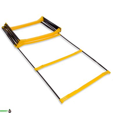Координационная лестница дорожка с барьерами SP-Sport C-4892-12 4,3м желтый