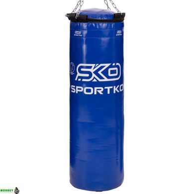 Мешок боксерский Цилиндр с кольцом и цепью ЭЛИТ SPORTKO MP-22 Черный высота 110см