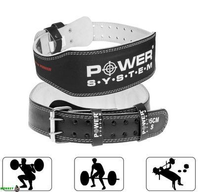 Пояс для важкої атлетики Power System Basic PS-3250 Black M