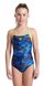 Купальник Arena DALY SWIMSUIT LIGHT DROP BACK лайм, синий, белый, розовый Дит 140 см