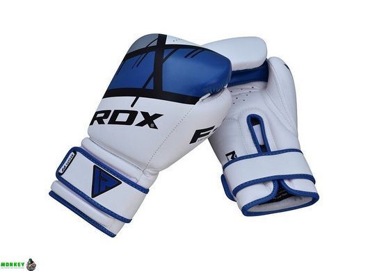 Боксерские перчатки RDX F7 Ego Blue 10 унций (капа в комплекте)