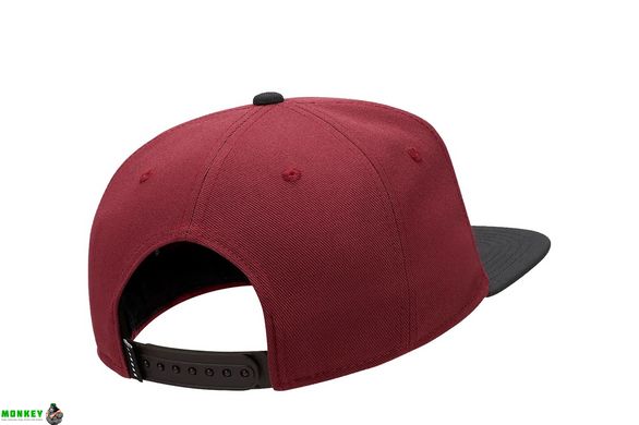 Кепка Nike JORDAN PRO JUMPMAN SNAPBACK темно-червоний, чорний, білий Уні MISC