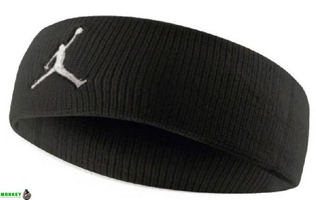 Пов'язка на голову Nike JORDAN JUMPMAN HEADBAND чорний, білий Уні OSFM