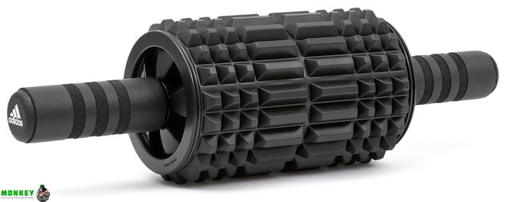 Ролик для фитнеса Adidas Foam Ab Roller черный Уни 44 x 12,8 x 12,8 см