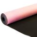 Килимок для йоги Замшевий Record FI-5662-26 розмір 183x61x0,3см рожевий з квітковим принтом