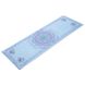 Коврик для йоги Замшевый Record FI-5662-35 размер 183x61x0,3см голубой с принтом Цветок Жизни