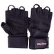Перчатки для фитнеса и тяжелой атлетики кожаные Zelart SB-161086 S-XXL черный