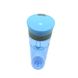 Бутылка для воды CASNO 600 мл KXN-1145 Голубая + пластиковый венчик