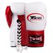 Перчатки боксерские кожаные професиональные на шнуровке TWN BO-0279 10-16 унций цвета в ассортименте