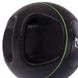 Мяч медицинский медбол с двумя ручками Zelart TA-7827-5 вес-5кг d-25см черный-салатовый