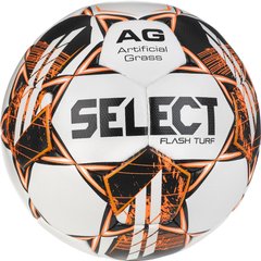 М'яч футбольний Select FLASH TURF v23 біло-помаран
