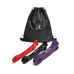 Резиновые петли для фитнеса и тренировок Way4you Workout Set (набор с 3 шт для подтягивания, спорта и турника)