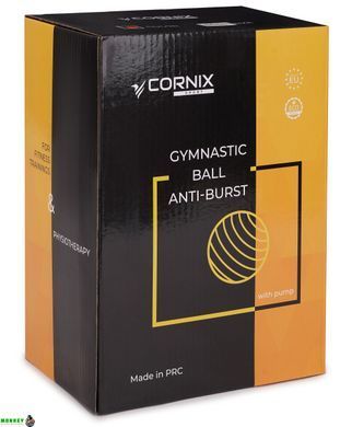 М'яч для фітнесу (фітбол) Cornix 85 см Anti-Burst XR-0249 Blue