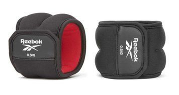 Обважнювачі щиколотки Reebok Ankle Weights чорний, червоний Уні 0.5 кг