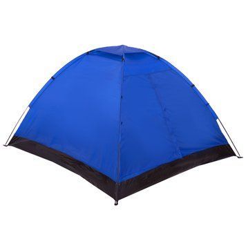 Палатка универсальная 3-х местная Zelart WEEKEND SY-100203 (р-р 2x1,8x1,2м, один слой, верх-PL 170T, дно-PE 110g-m2, синий)