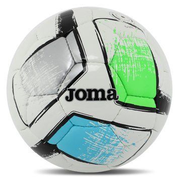 Мяч футбольный Joma DALI II 400649-211-T4 №4 серый-зеленый-синий