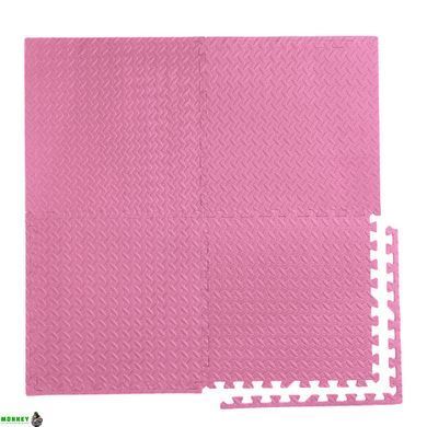 Мат-пазл (ласточкин хвост) Cornix Mat Puzzle EVA 120 x 120 x 1 cм XR-0230 Pink