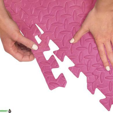 Мат-пазл (ласточкин хвост) Cornix Mat Puzzle EVA 120 x 120 x 1 cм XR-0230 Pink
