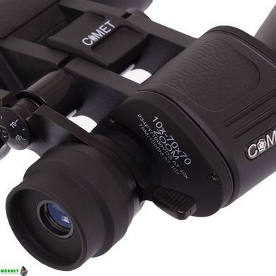 Бінокль COMET zoom 10-70х70 TY-0015 (пластик, скло, PVC-чохол, чорний) AXT1116 Replica