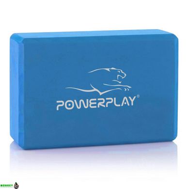Блок для йоги 2шт. (пара) PowerPlay 4006 Yoga Brick EVA Синій
