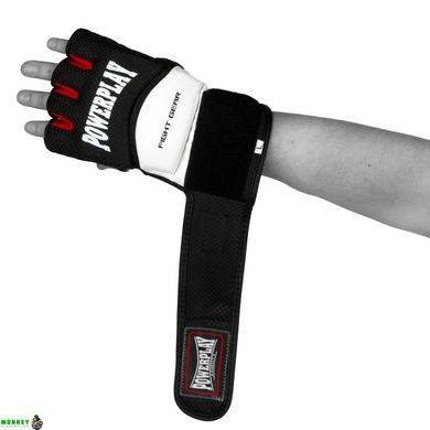 Рукавички для MMA PowerPlay 3075 Чорні-Білі XS