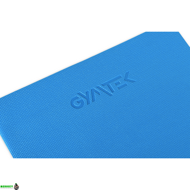 Килимок (мат) для фітнесу та йоги Gymtek 0,4см синій