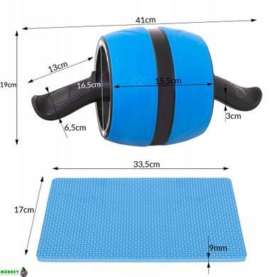 Ролик (колесо) для преса з поворотним механізмом Springos AB Wheel FA5000 Blue/Black
