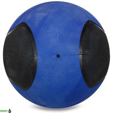 М'яч медичний медбол Zelart Medicine Ball FI-5121-9 9кг синій-чорний