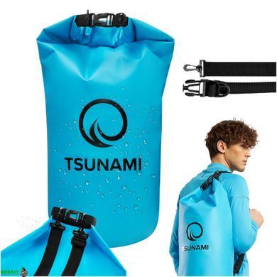 Гермомешок TSUNAMI Dry Pack 20 л водозащитный Sky Blue (P-5905973400022)