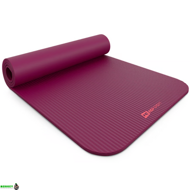 Килимок для йоги Hop-Sport HS-NB015GM NBR 1,5см ягідний