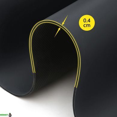 Килимок спортивний Cornix PU 183 x 68 x 0.4 см для йоги та фітнесу XR-0317 Black