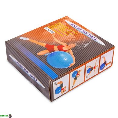 М'яч для фітнесу фітбол масажний PRO-SUPRA FI-078-65 65см кольори в асортименті