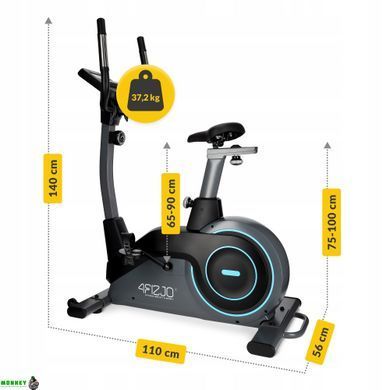 Велотренажер магнітний 4FIZJO Pro+ Black/Blue (P-5905973401630)