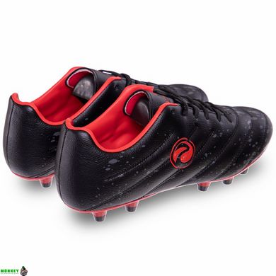Бутси футбольні PRIMA 20618-2 розмір 40-45 чорний-червоний